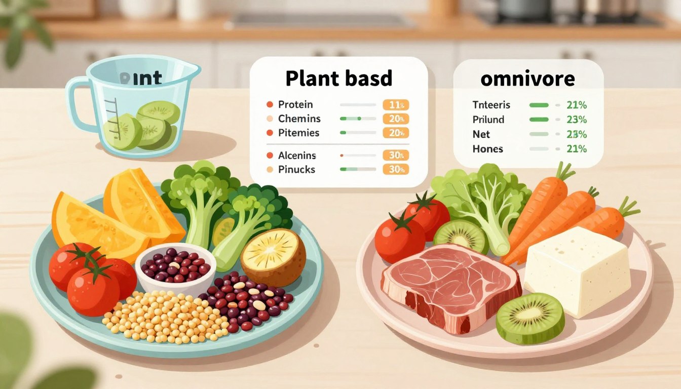 Plant-based vs omnivore diet analysis